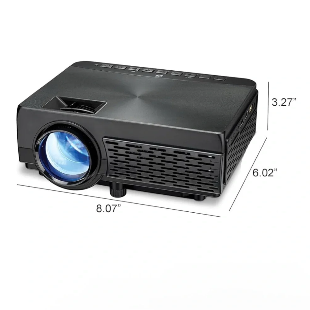 Gpx progector Black Projector with Blue Lens and screen included